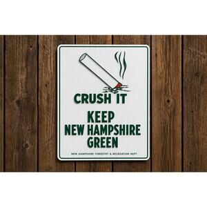 Keep New Hampshire Green Sign Forestry and Recreation Department Agriculture DNR